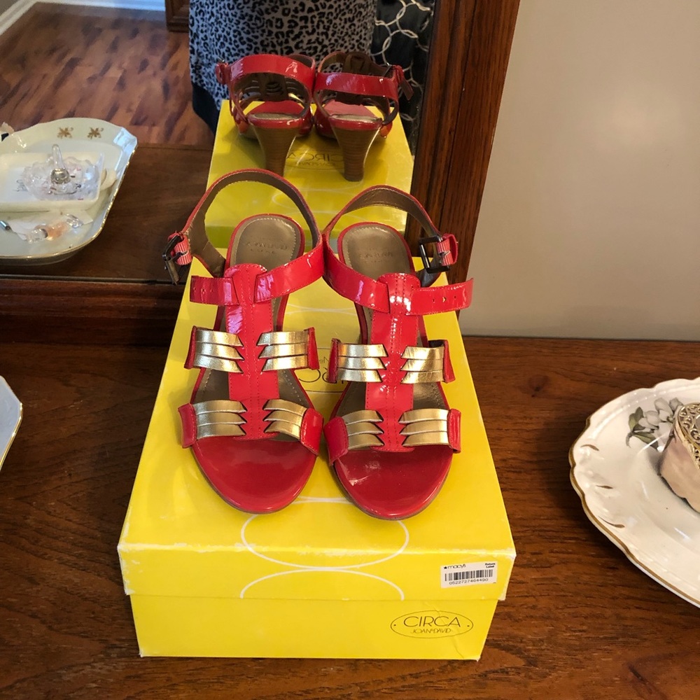 Joan and David wedge sandals